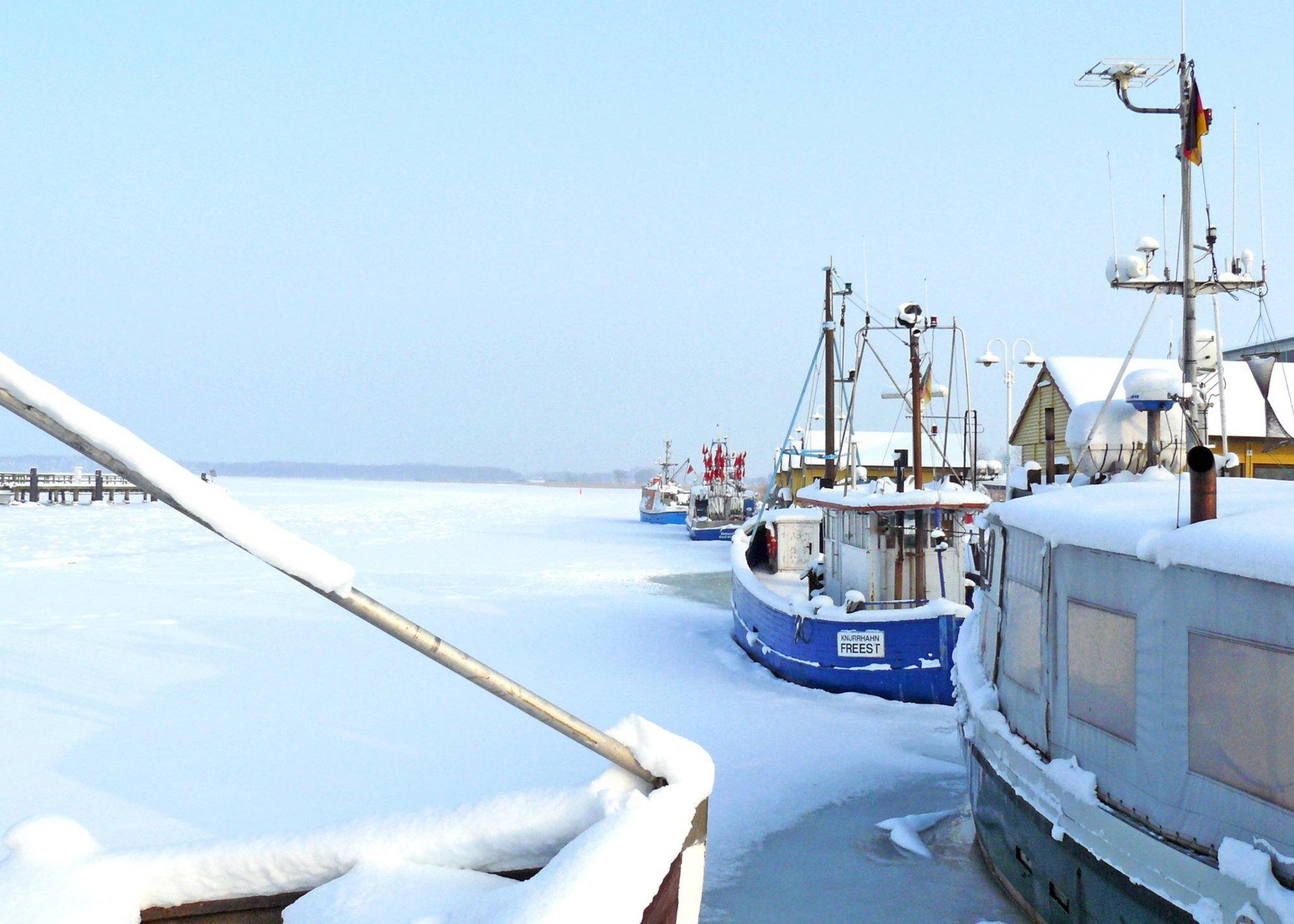 Freester Hafen im Winter